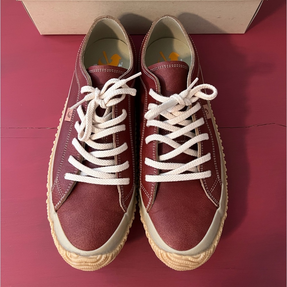 Spingle Move Bingo Japan Men’s Leather Sneakers Shoes Red L 41-42